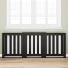 vidaXL Cache-Radiateur Ch&ecirc;ne noir 205 x 21,5 x 83,5 cm