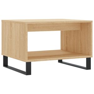 vidaXL Table basse ch&ecirc;ne sonoma 60x50x40 cm bois d'ing&eacute;nierie