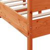 vidaXL Cadre de lit sans matelas cire marron 140x190cm bois pin massif