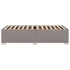 vidaXL Cadre de lit sans matelas taupe 100x200 cm tissu