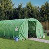 vidaXL Serre avec cadre en acier vert 30 m² 10x3x2 m