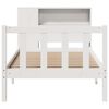 vidaXL Lit biblioth&egrave;que sans matelas blanc 90x190cm bois de pin massif