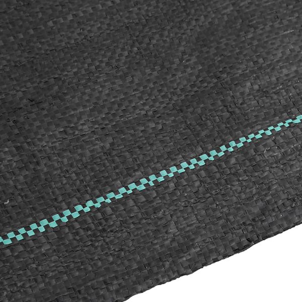 vidaXL Membrane anti-mauvaises herbes noire 0,5 x 100 m PP