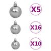 vidaXL Sapin de No&euml;l artificiel Blanc 180 cm PVC, Acier et Plastique