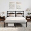 vidaXL Cadre de lit sans matelas ch&ecirc;ne marron 140x190 cm