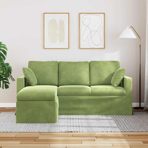 vidaXL Canap&eacute; Vert clair
