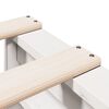 vidaXL Lit biblioth&egrave;que sans matelas blanc 140x200 cm bois pin massif