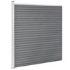 vidaXL Clôture de jardin WPC 1737x186 cm Gris