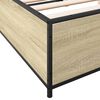 vidaXL Cadre de lit sans matelas ch&ecirc;ne sonoma 150x200 cm