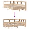 vidaXL Lit biblioth&egrave;que sans matelas 120x200 cm bois de pin massif