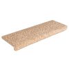 vidaXL Tapis d'escalier 30 pi&egrave;ces 65 x 21 x 4 cm Bordure rectangulaire dor&eacute;e