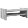 vidaXL Support de moniteur sonoma gris 50x27x20 cm bois d'ing&eacute;nierie