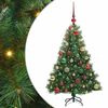 vidaXL Sapin de No&euml;l artificiel avec 150 LED Vert 120 cm PE et PVC