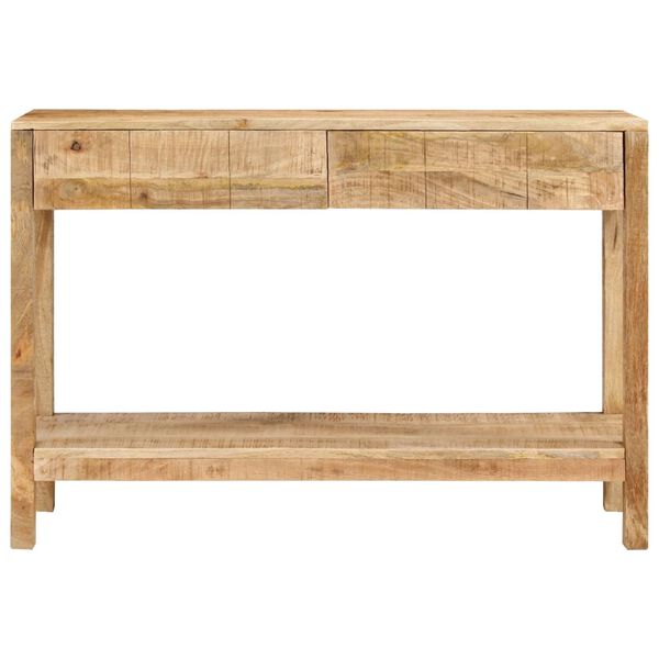vidaXL Table console et 2 tiroirs 110x35x75 cm bois de manguier solide