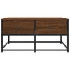 vidaXL Table basse ch&ecirc;ne marron 80x80x40 cm bois d'ing&eacute;nierie