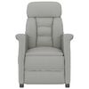 vidaXL Chaise de massage Gris clair 70.5 x 96.5 x 95 cm Polyester