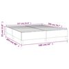 vidaXL Cadre de lit gris clair 160x200 cm tissu