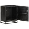 vidaXL Table de chevet Noir 40x30x50 cm Bois d'acacia et de manguier