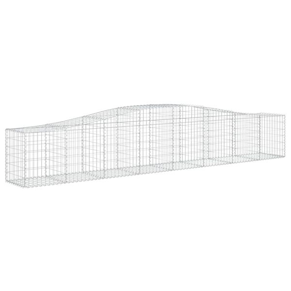 vidaXL Paniers &agrave; gabions arqu&eacute;s 20 pcs 400x50x60/80 cm Fer galvanis&eacute;