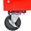 vidaXL Chariot &agrave; outils Rouge 70.5 x 37 x 71 cm Acier