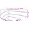 vidaXL Jardini&egrave;re 60x60x23 cm bois massif douglas