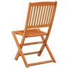 vidaXL Chaises de jardin pliables lot de 4 Bois d'eucalyptus massif