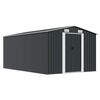 vidaXL Abri de jardin 257x392x181 cm M&eacute;tal Anthracite