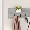 vidaXL Porte-manteau mural Gris Sonoma 100 x 10,5 x 18 cm