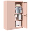 vidaXL Armoire de rangement 2 pcs Rose 90 x 40 x 140 cm Acier
