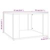 vidaXL Table de chevet Ch&ecirc;ne marron 57x55x36 cm Bois d'ing&eacute;nierie