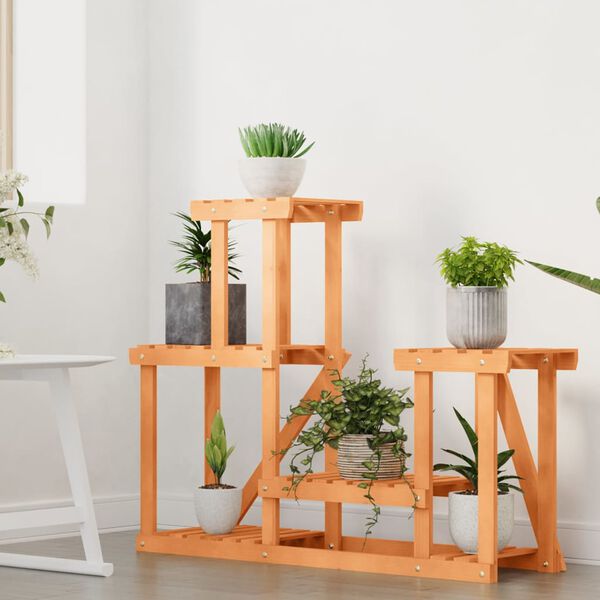 vidaXL Support à fleurs 90x25x73,5 cm bois massif de sapin