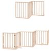 vidaXL Barri&egrave;re pour chien porte pliable 12 panneaux bois de peuplier