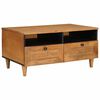 vidaXL Table basse Marron Clair 80 x 54 x 40 cm Bois d'ing&eacute;nierie