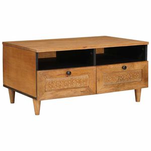 vidaXL Table basse Marron Clair 80 x 54 x 40 cm Bois d'ing&eacute;nierie