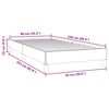vidaXL Cadre de lit sans matelas bleu fonc&eacute; 90x220 cm velours