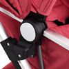 vidaXL Poussette pour b&eacute;b&eacute; 2-en-1 Rouge Aluminium