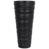 vidaXL Jardini&egrave;re et int&eacute;rieur amovible anthracite aspect rainur&eacute;