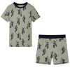 vidaXL Pyjamas &agrave; manches courtes pour enfants kaki clair 104