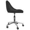 vidaXL Chaises pivotantes &agrave; manger lot de 4 Noir Similicuir