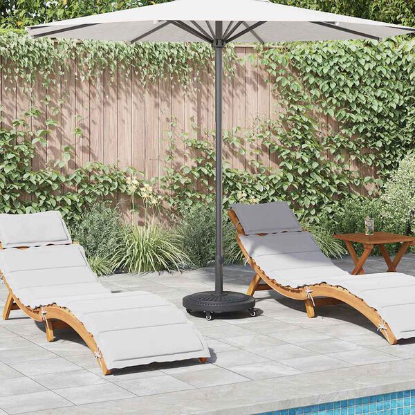 vidaXL Pied de parasol Art d&eacute;co Noir &Oslash; 45 x 39.5 cm Fer