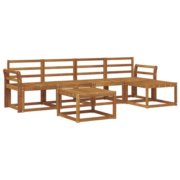 vidaXL Ensemble de canap&eacute;s d'ext&eacute;rieur 6 pcs Naturel