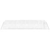 vidaXL Serre avec cadre en acier blanc 50 m&sup2; 10x5x2,3 m