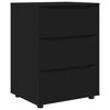 vidaXL Armoire de rangement 60 x 48 x 81 cm Bois d'ing&eacute;nierie Noir