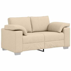 vidaXL Canap&eacute; Cr&egrave;me 160 x 77 x 82 cm tissu