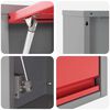 vidaXL Placard de travail 10 pcs Rouge Bois d'ing&eacute;nierie et acier