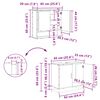 vidaXL Ensemble de mobilier de salle de bain 2 pcs Ch&ecirc;ne noir