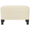 vidaXL Repose-pied Cr&egrave;me 60x50x41 cm Similicuir