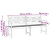 vidaXL Banc de jardin Marron 180 x 56 x 90 cm Bois d'Acacia Massif
