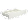 vidaXL Cadre de lit sans matelas blanc bois massif de pin 180x200 cm