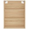 vidaXL Buffet haut Ch&ecirc;ne sonoma 69,5x34x180 cm Bois d'ing&eacute;nierie